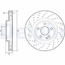 Disque de frein DELPHI BG4658C