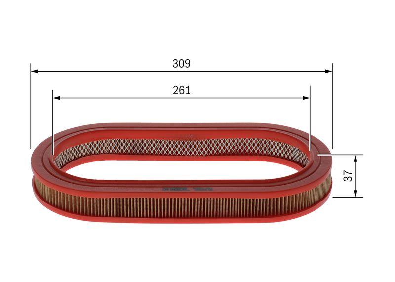 Filtre à air BOSCH 1 457 433 648
