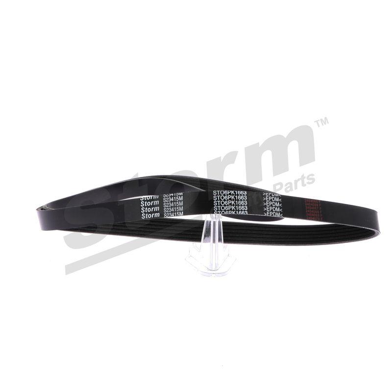 Courroie trapézoïdale à nervures STORM QUALITY PARTS STO6PK1663