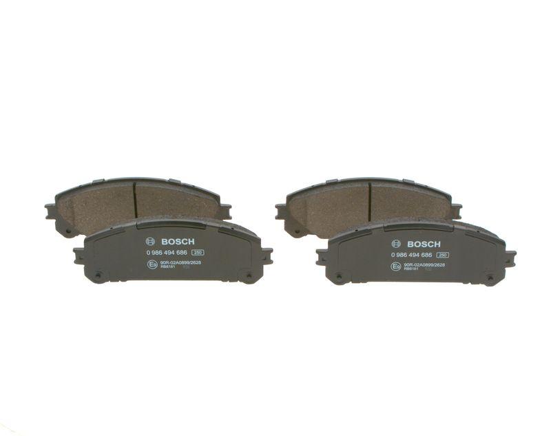 Kit de plaquettes de frein, frein à disque BOSCH 0 986 494 686