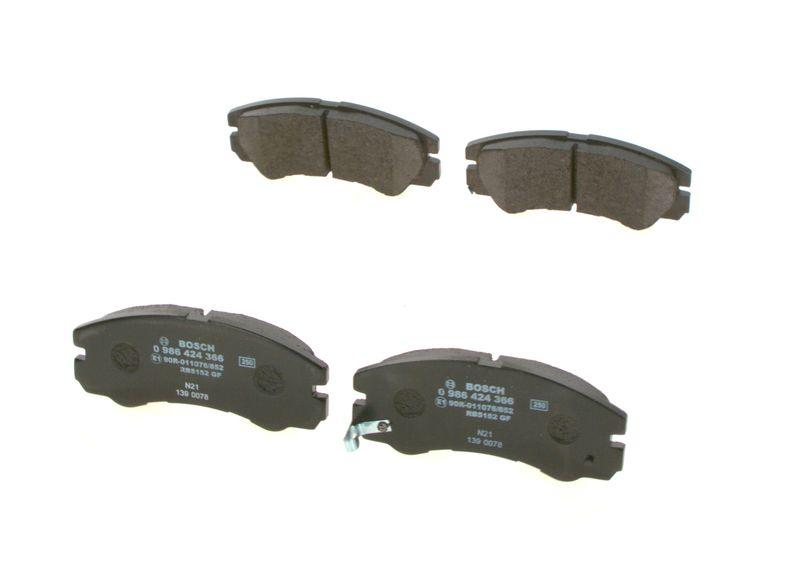 Kit de plaquettes de frein, frein à disque BOSCH 0 986 424 366