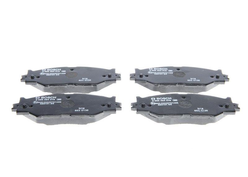 Kit de plaquettes de frein, frein à disque BOSCH 0 986 494 316