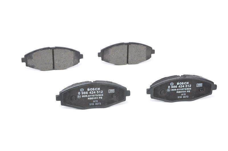 Kit de plaquettes de frein, frein à disque BOSCH 0 986 424 512