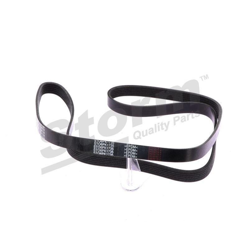Courroie trapézoïdale à nervures STORM QUALITY PARTS STO6PK1735