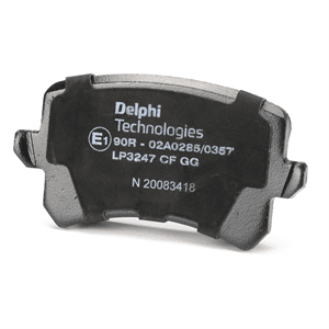Kit de plaquettes de frein, frein à disque DELPHI LP3247