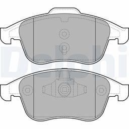 Kit de plaquettes de frein, frein à disque DELPHI LP2079