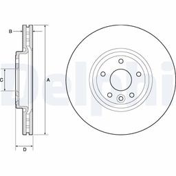 Disque de frein DELPHI BG4765C