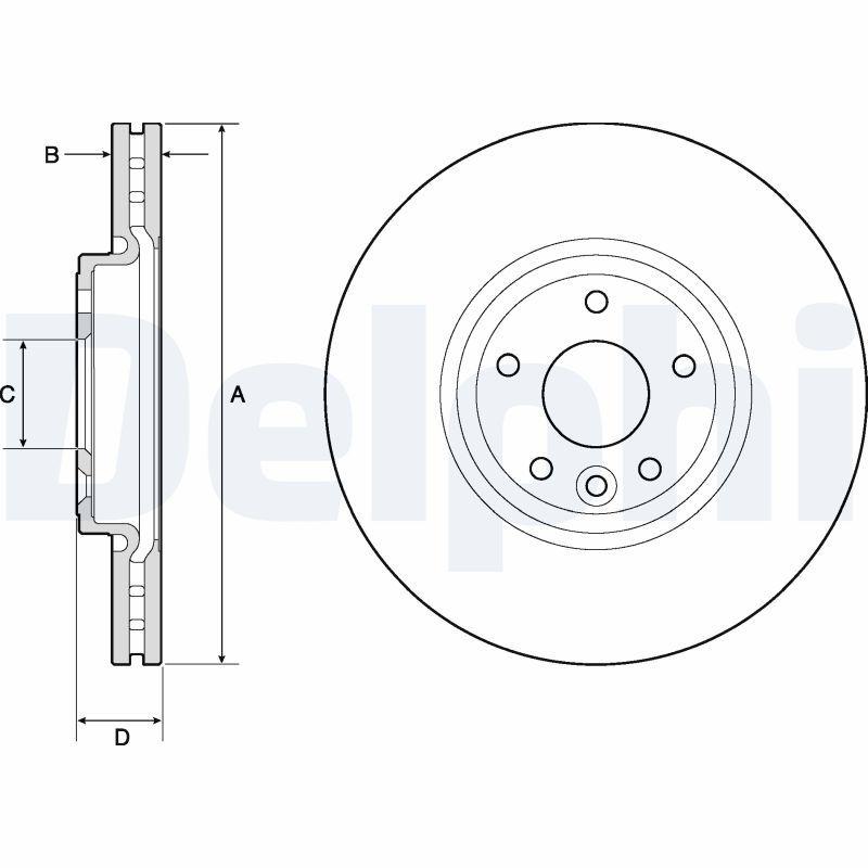 Disque de frein DELPHI BG4765C
