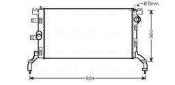 Radiateur, refroidissement du moteur AVA QUALITY COOLING RT2415