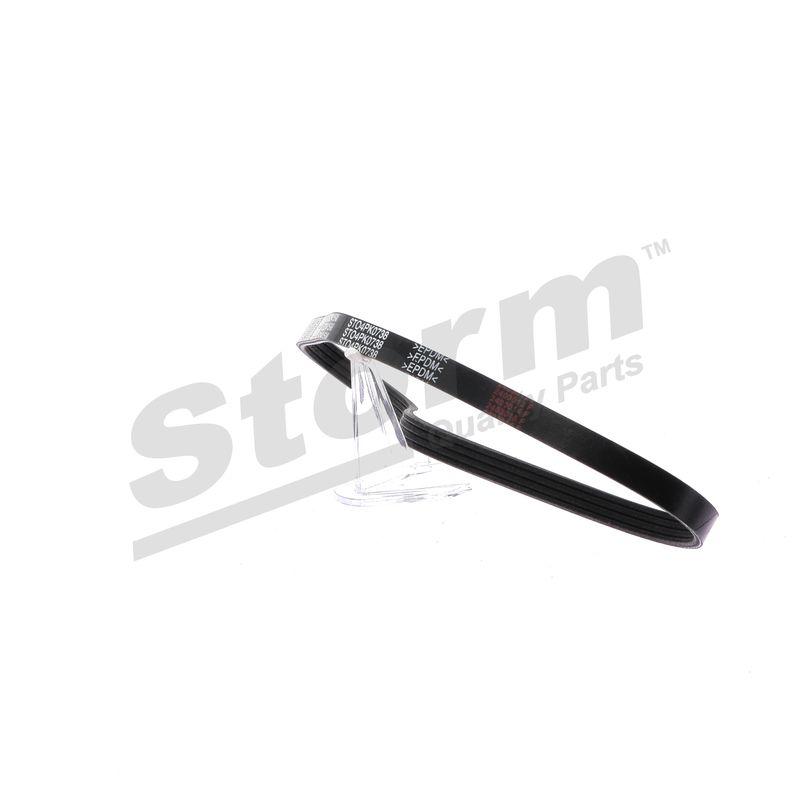 Courroie trapézoïdale à nervures STORM QUALITY PARTS STO4PK0738