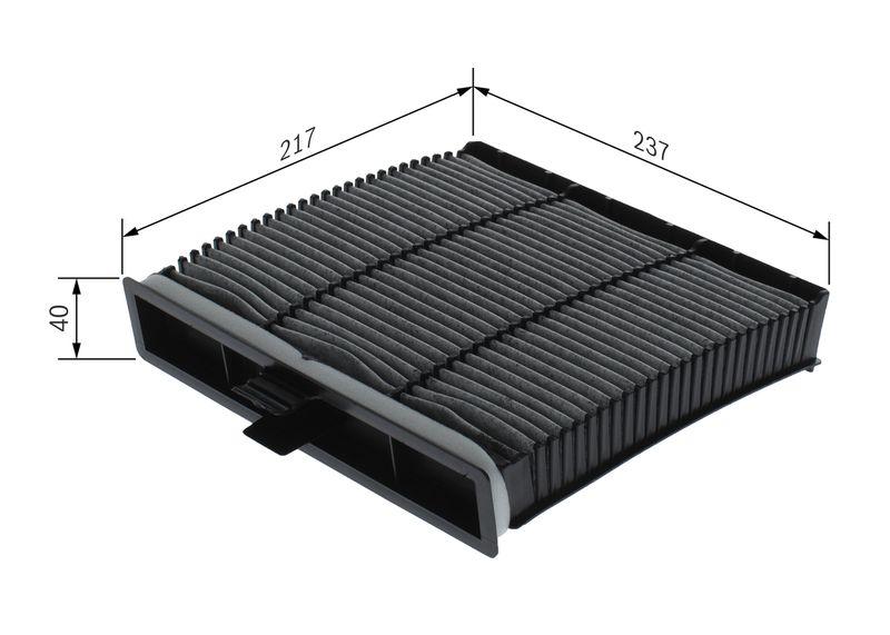 Filtre, air de l'habitacle BOSCH 1987432394