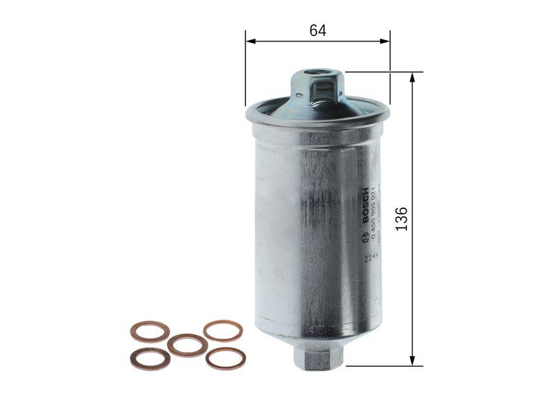 Filtre à carburant BOSCH 0 450 905 021