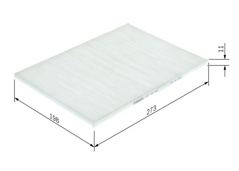 Filtre, air de l'habitacle BOSCH 1987435049