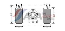 Filtre déshydratant, climatisation AVA QUALITY COOLING RTD453
