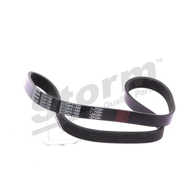 Courroie trapézoïdale à nervures STORM QUALITY PARTS STO6PK1050