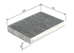 Filtre, air de l'habitacle BOSCH 1987435548