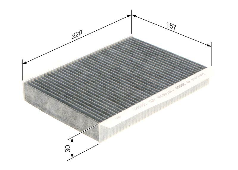 Filtre, air de l'habitacle BOSCH 1987435548