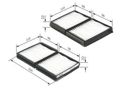 Filtre, air de l'habitacle BOSCH 1987432117