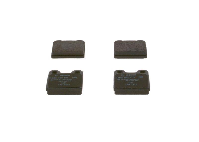 Kit de plaquettes de frein, frein à disque BOSCH 0 986 460 101