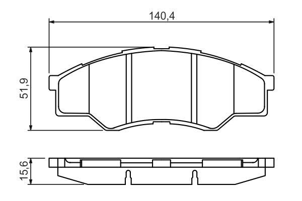 Kit de plaquettes de frein, frein à disque BOSCH 0 986 494 425