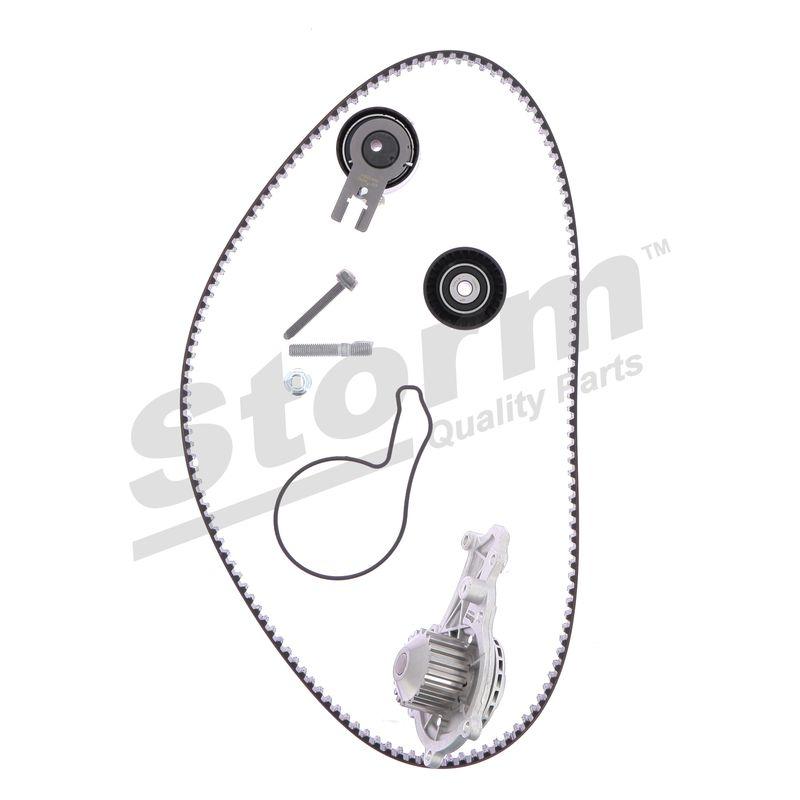 Pompe à eau + kit de courroie crantée STORM QUALITY PARTS 904487KP