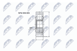 Joint, arbre de transmission NTY NPW-BM-005