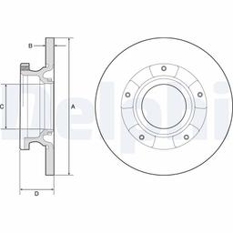 Disque de frein DELPHI BG4784C