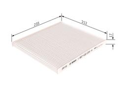 Filtre, air de l'habitacle BOSCH 1987432254