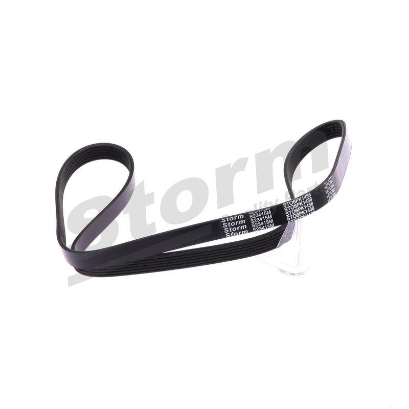 Courroie trapézoïdale à nervures STORM QUALITY PARTS STO6PK1438