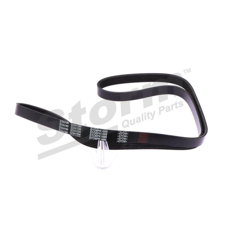 Courroie trapézoïdale à nervures STORM QUALITY PARTS STO6PK1688