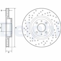 Disque de frein DELPHI BG4943C