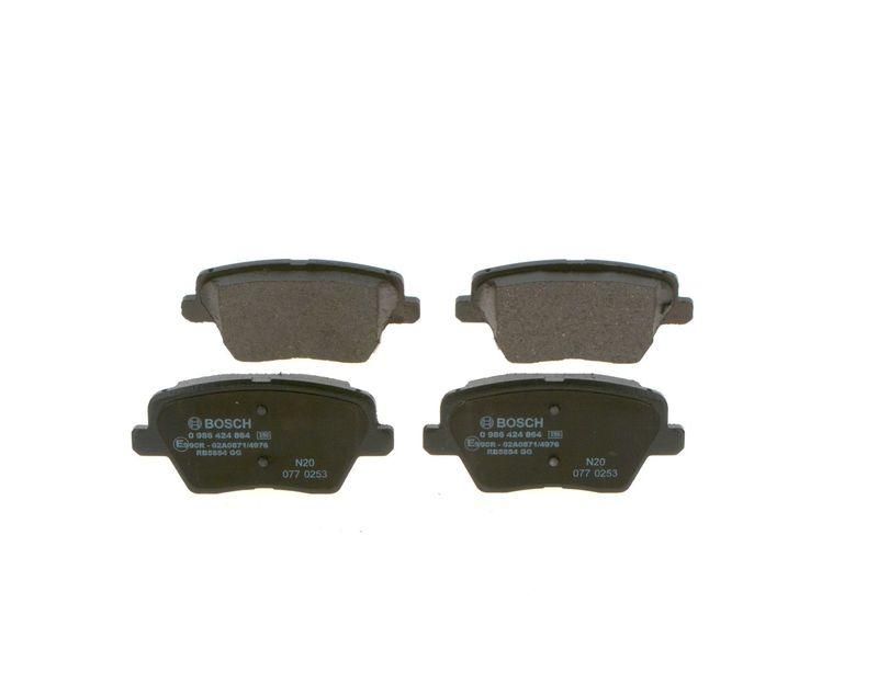 Kit de plaquettes de frein, frein à disque BOSCH 0 986 424 864