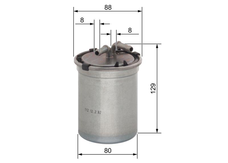 Filtre à carburant BOSCH 0 450 906 500