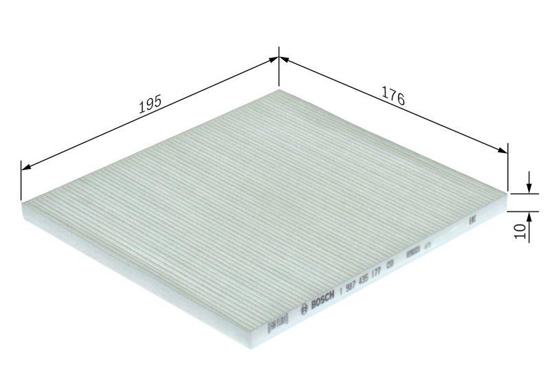 Filtre, air de l'habitacle BOSCH 1987435177
