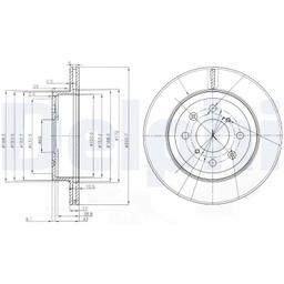 Disque de frein DELPHI BG3884