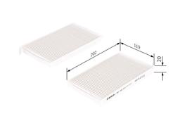 Filtre, air de l'habitacle BOSCH 1987435015