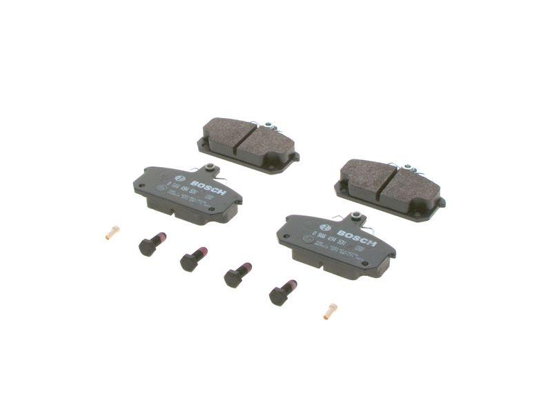 Kit de plaquettes de frein, frein à disque BOSCH 0 986 494 531