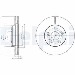 Disque de frein DELPHI BG4290