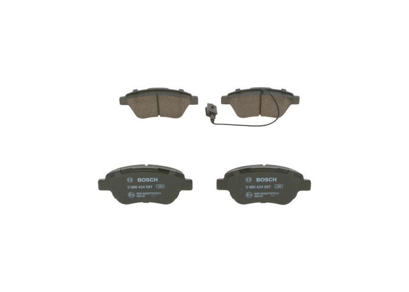 Kit de plaquettes de frein, frein à disque BOSCH 0 986 424 597