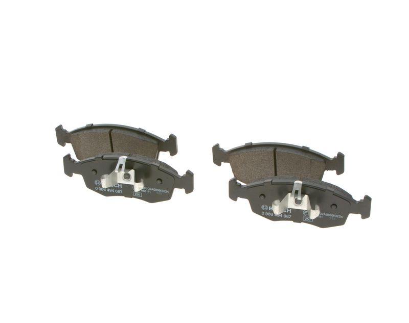 Kit de plaquettes de frein, frein à disque BOSCH 0 986 494 687