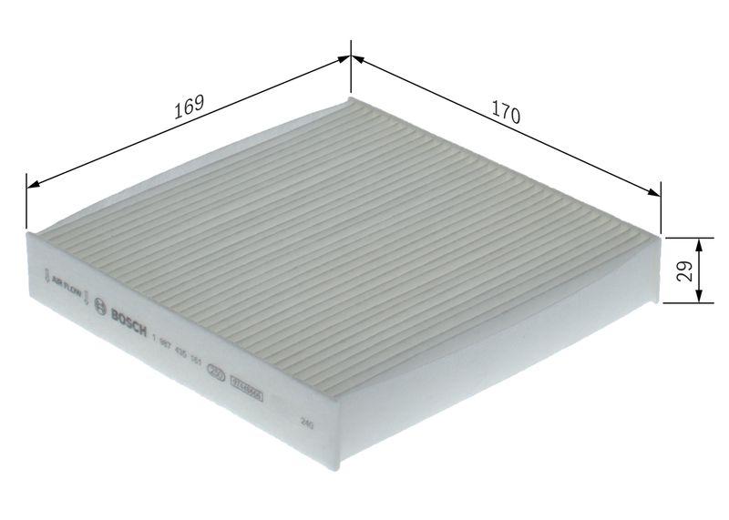 Filtre, air de l'habitacle BOSCH 1987435161