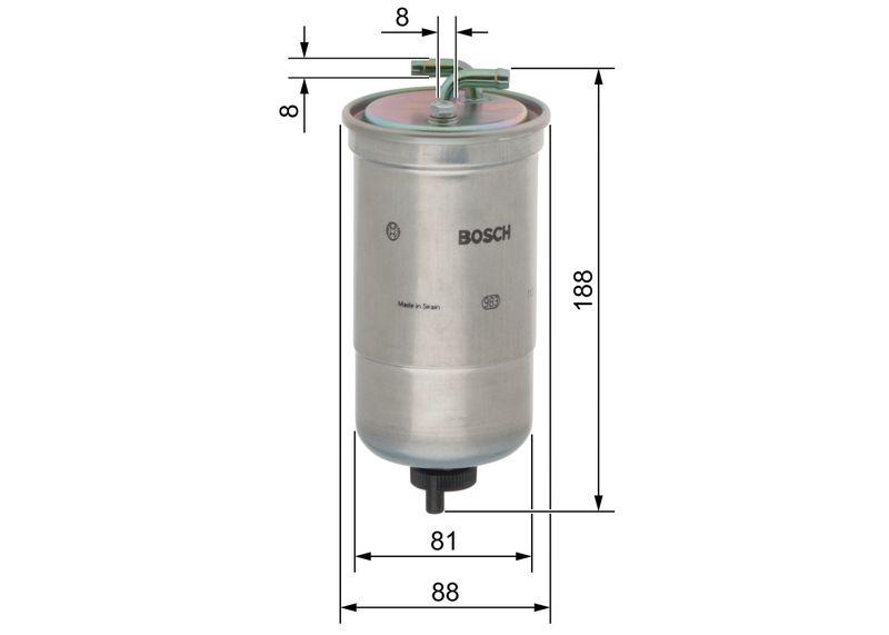Filtre à carburant BOSCH 0 450 906 442