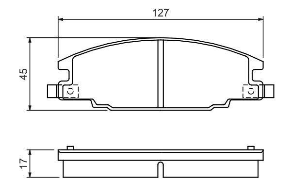Kit de plaquettes de frein, frein à disque BOSCH 0 986 460 960