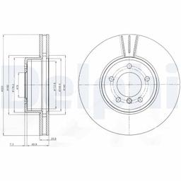 Disque de frein DELPHI BG9871C