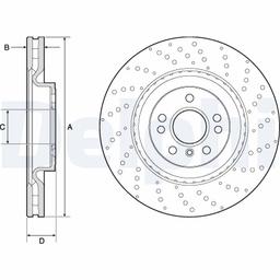 Disque de frein DELPHI BG9149C