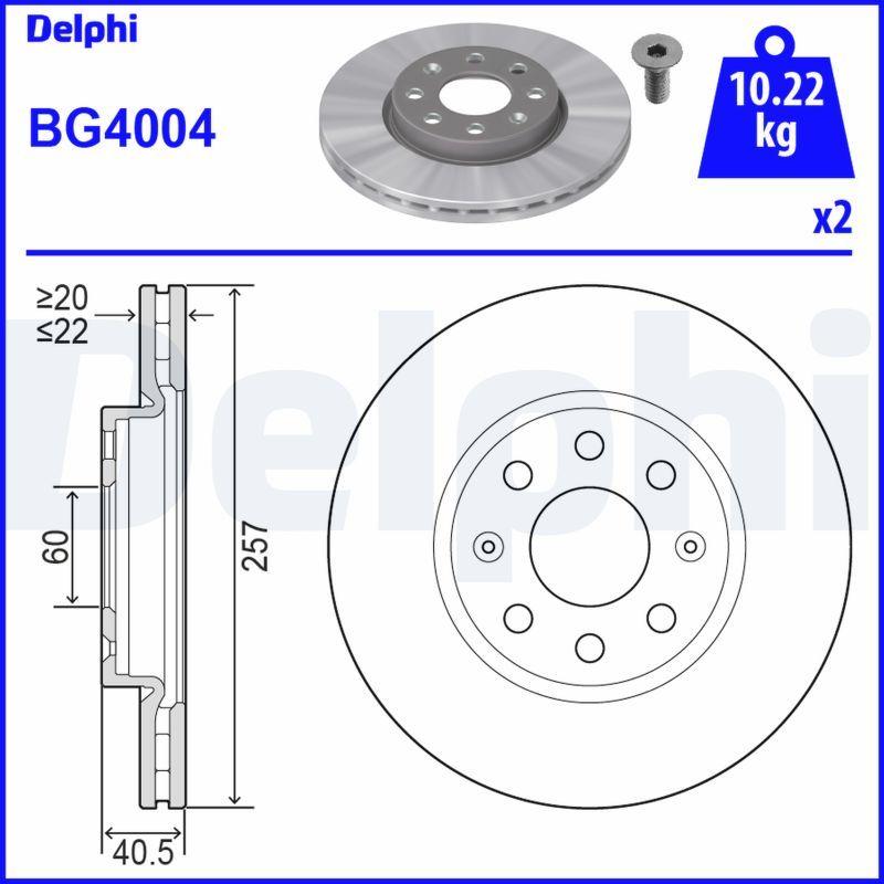 Disque de frein DELPHI BG4004