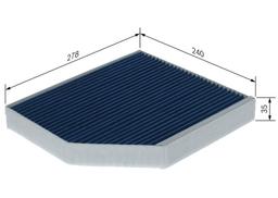 Filtre, air de l'habitacle BOSCH 0 986 628 622