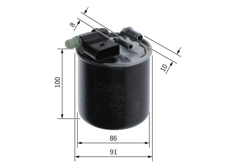 Filtre à carburant BOSCH F 026 402 844