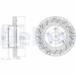 Disque de frein DELPHI BG4142C