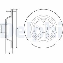 Disque de frein DELPHI BG4703C